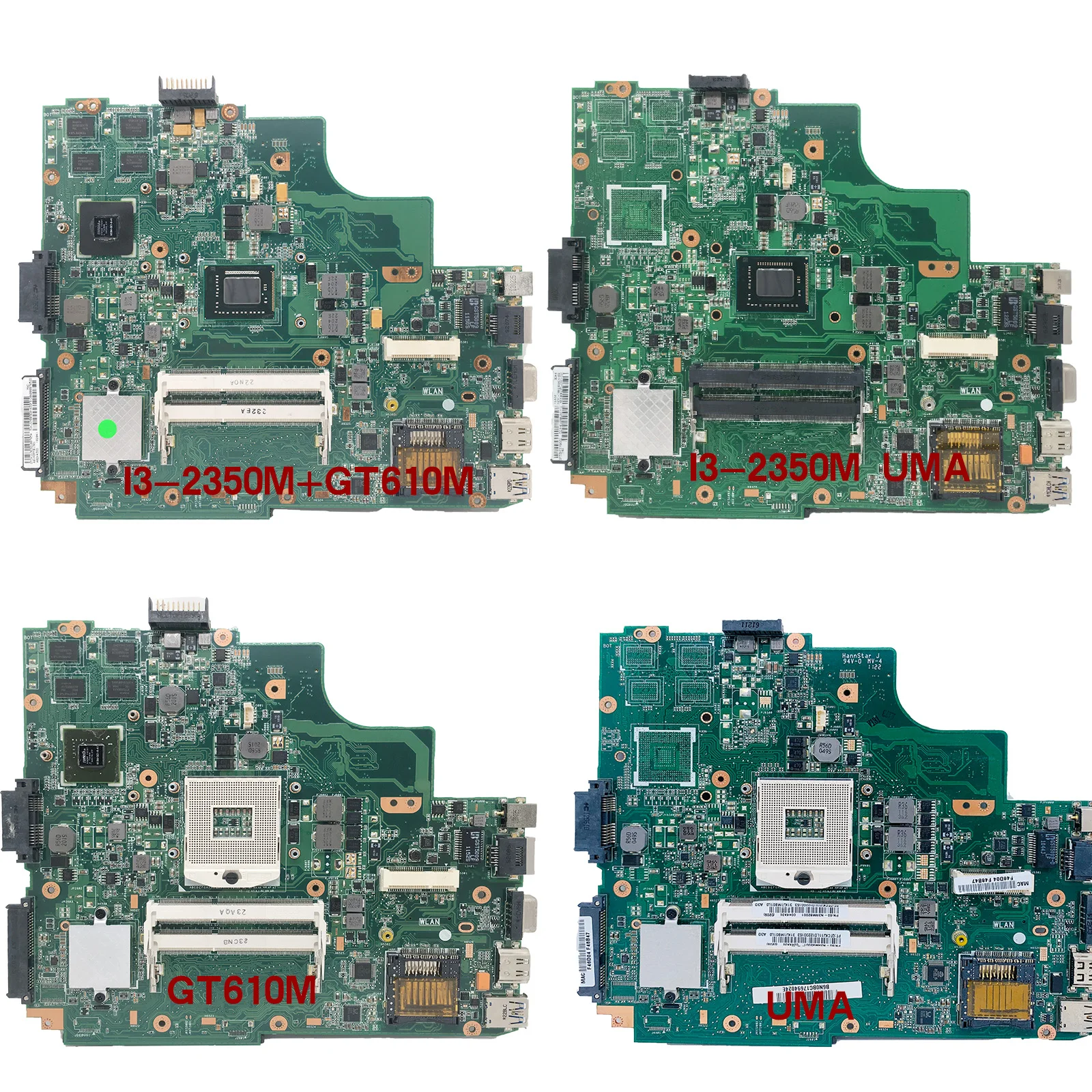 KEFU K43SD  Laptop Motherboard For ASUS K43SD K43E A43E Mianboard  Without GPU DDR3 slot Test Motherboard