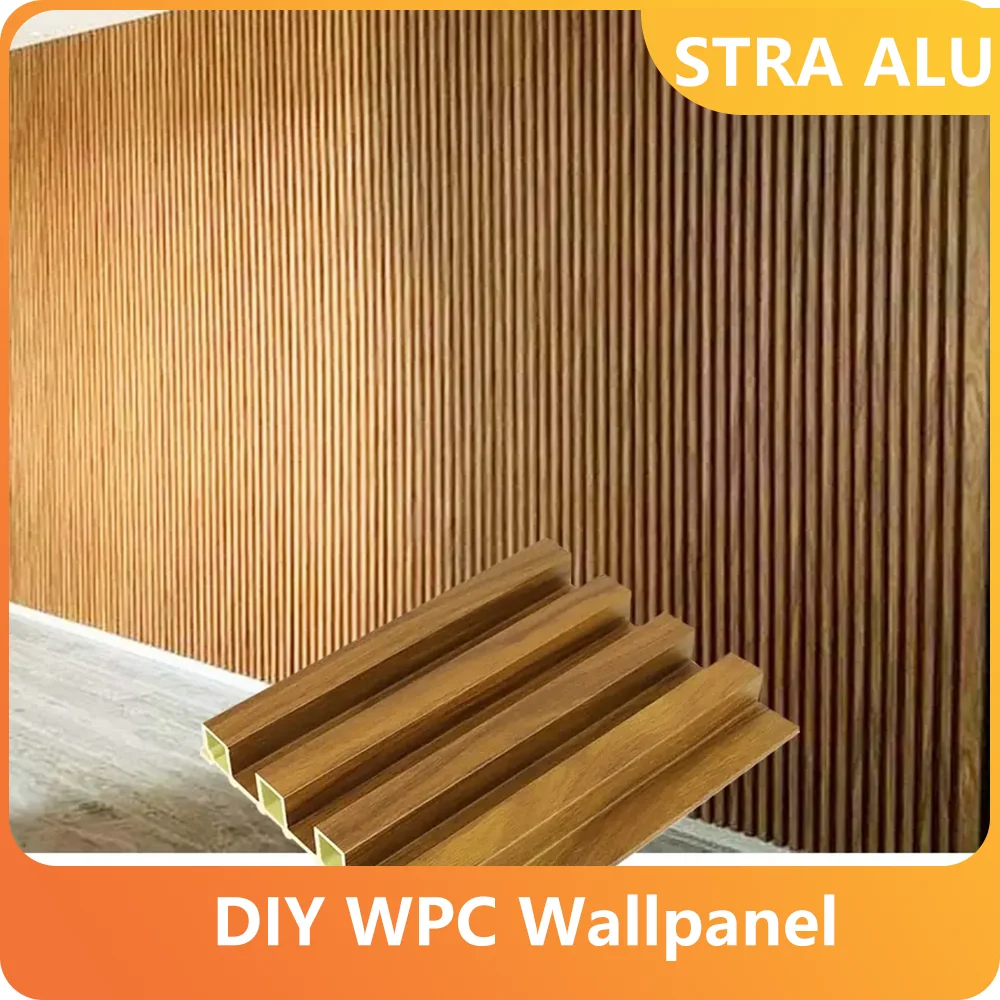 WPC Wall Panel 24x48 Inch IP65 Waterproof & Mold-Proof, Fire-Resistant Exterior/Interior Cladding for Bathroom/Facade, Snap Lock
