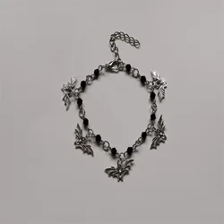 Gothic Bat Bracelet Goth Jewelry Charm Bracelet