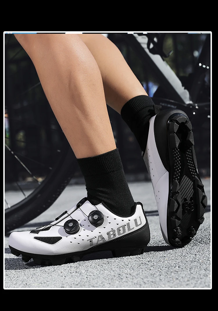 Herren- und Damen-Mountainbike-Schuhe, professionelle atmungsaktive MTB-Schuhe mit harter Sohle, rutschfeste Rennradschuhe. – Detail 27