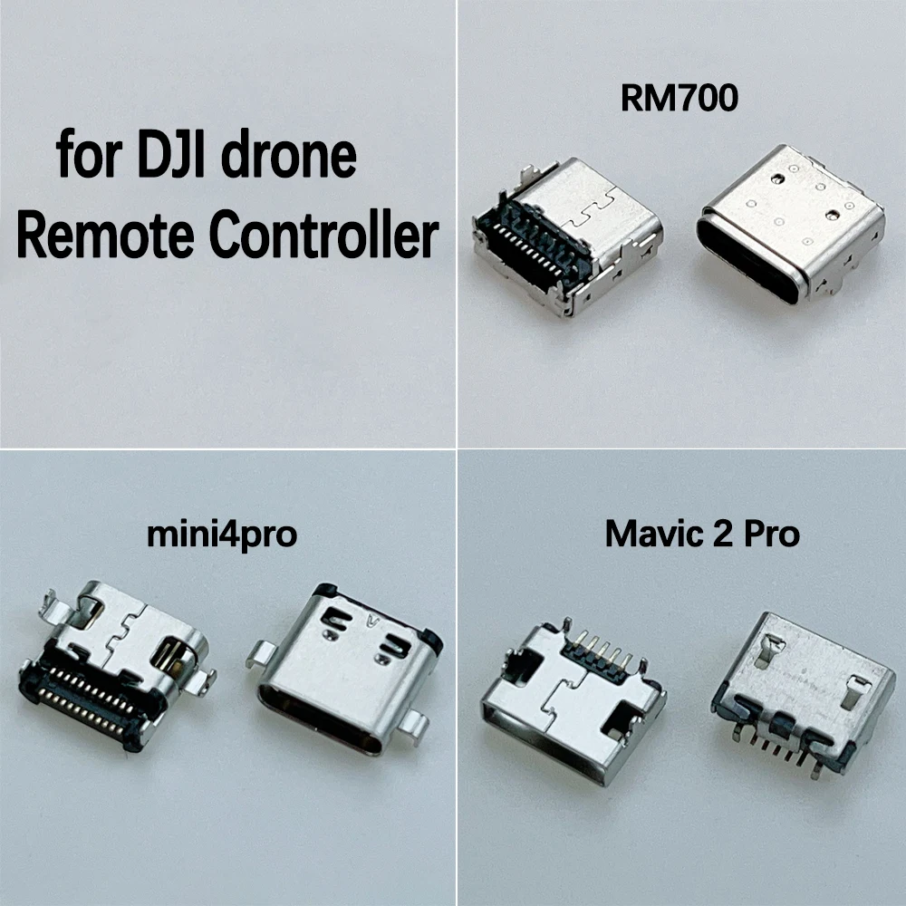 Micro-USB- und Typ-C-Buchse (weiblich) als Ersatz-Ladeanschluss für Fernbedienungen, passend für RM700, Mavic 2 Pro, Mini 4 Pro – Reparatur-USB-Buchse – Detail 1
