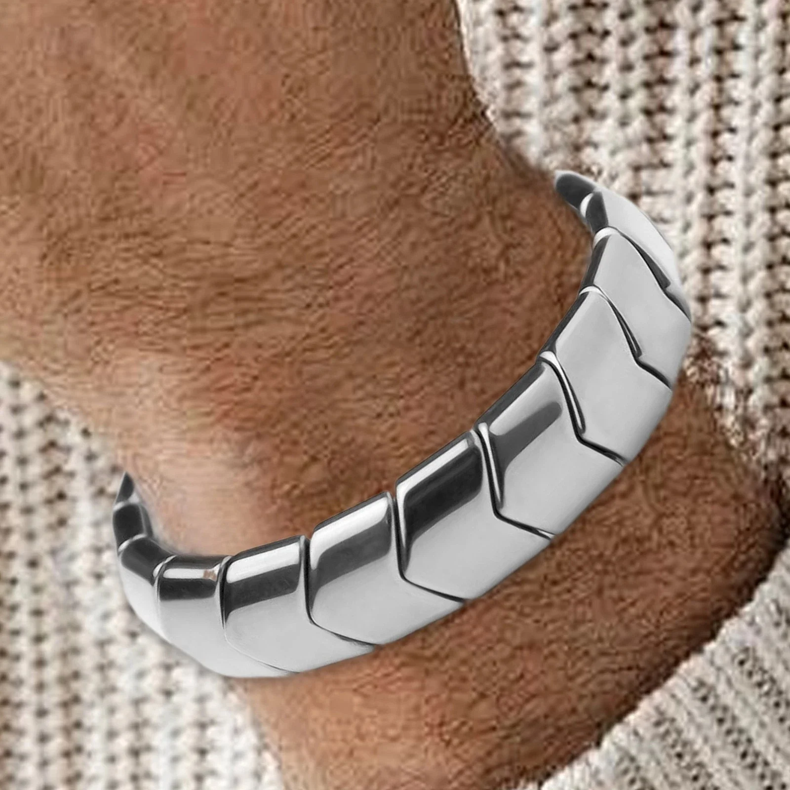 Arrow Hematite Bracelets Men's Yoga Bead Magnetic Elastic Bracelets for Women Stretch Health Care Bracelet Couple Jewelry Gift