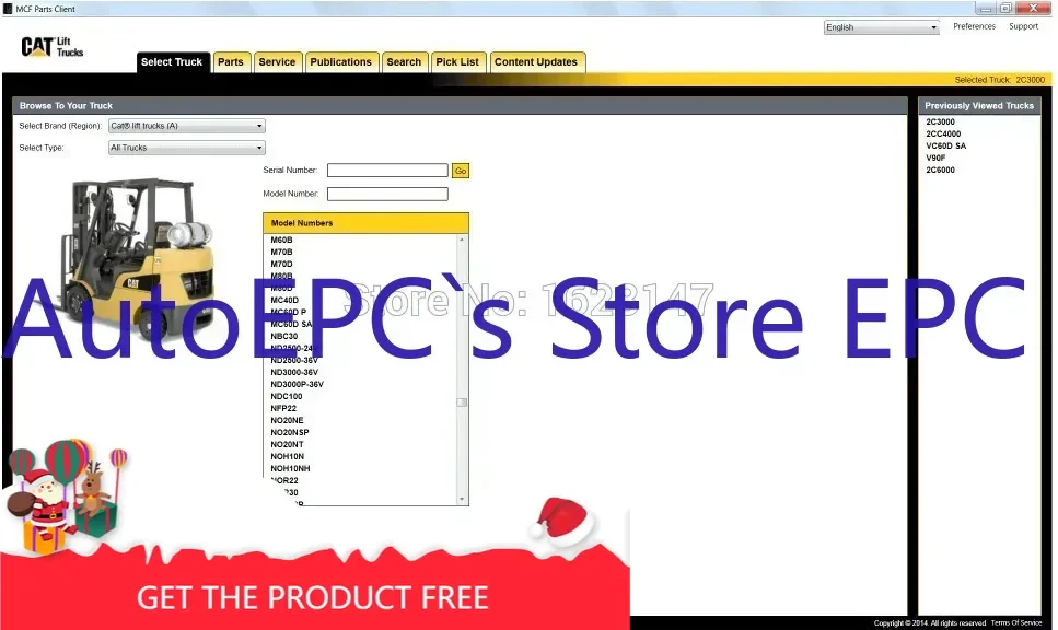 

Каталог запасных частей AutoEPC Cat Lift Trucks 2024 (MCFA)
