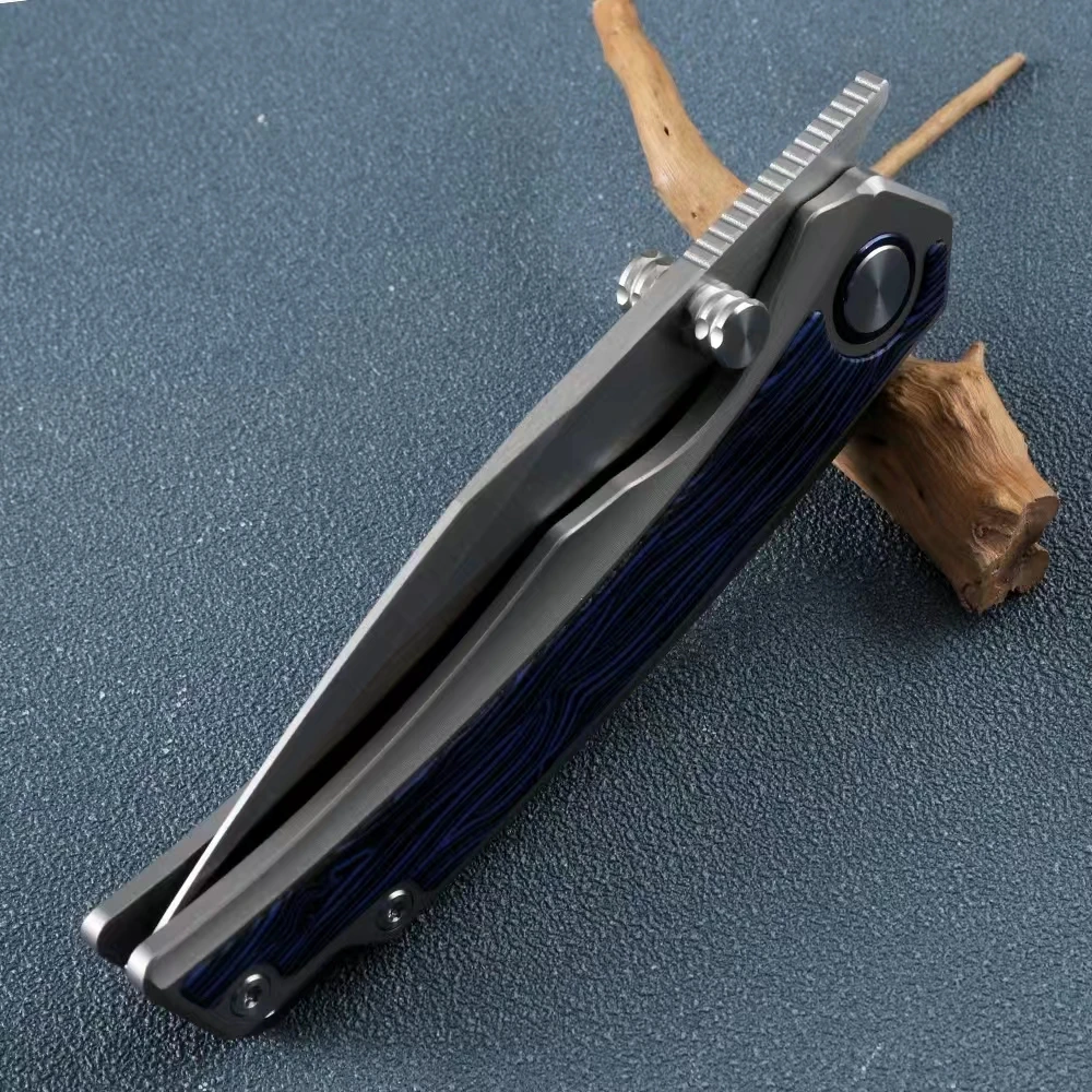 Folding Knife VG 10 Steel Blade Titanium +G10 Handle Outdoor Survival Jack Knives Hunting Camping Hiking Gear For Men EDC Tool