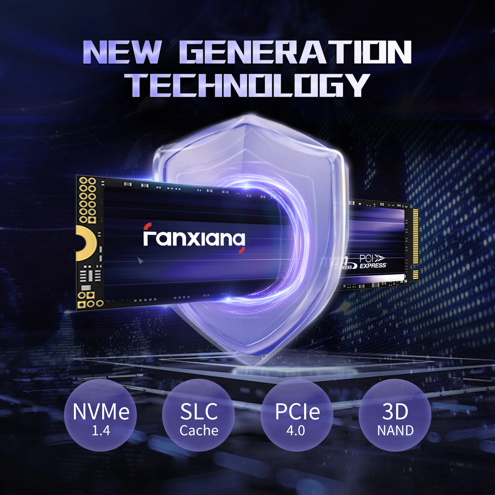FANXIANG S880 1TB M.2 NVMe SSD 7300MB/s PCIe 4.0