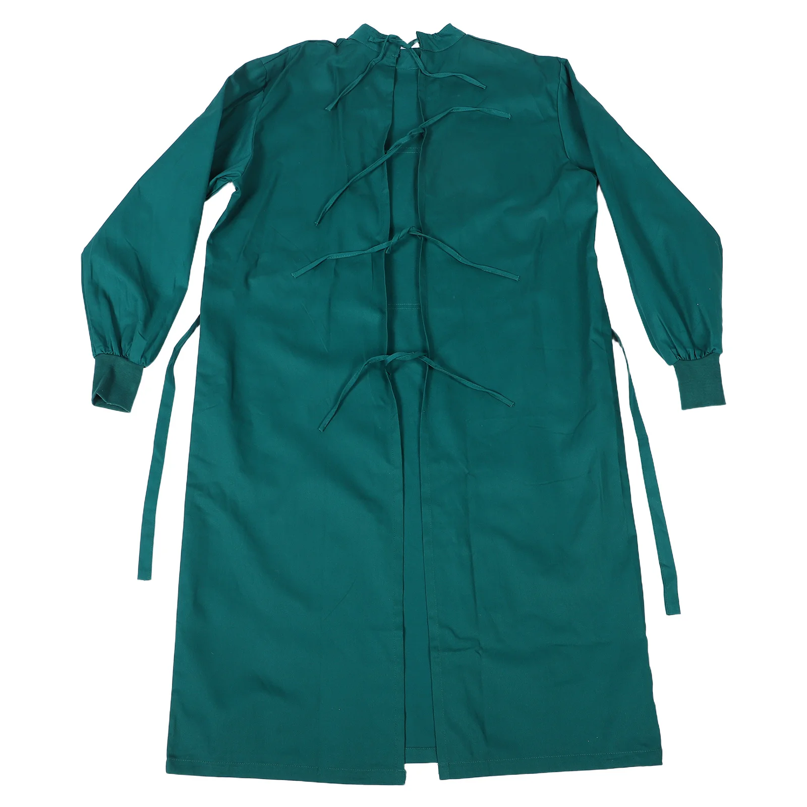 1 Juego de bata quirúrgica transpirable para médicos y enfermeras, diseño envolvente de cobertura completa, batas médicas de manga larga para laboratorio de quirófano