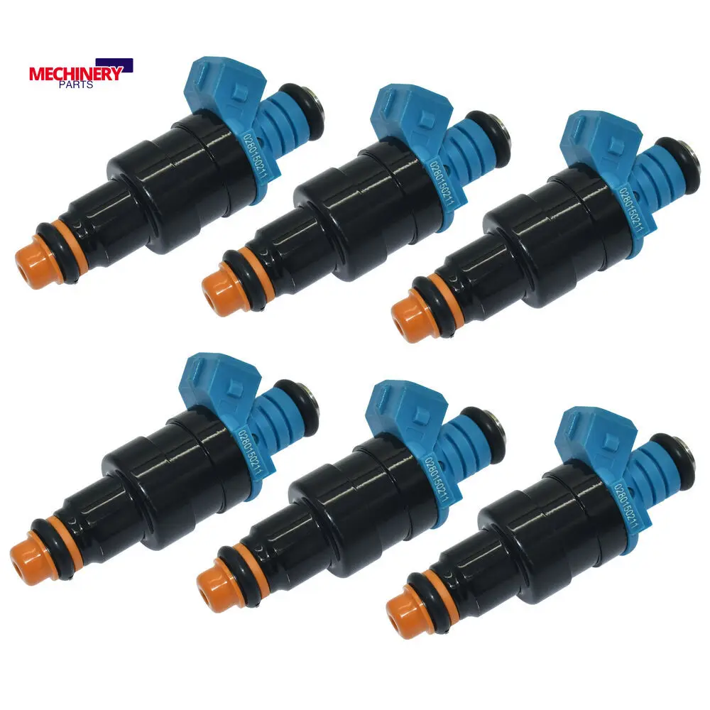 

6PCS Fuel Injector 0280150211 85212116 For BMW 318i RENAULT FUEGO R18I 1984-1985