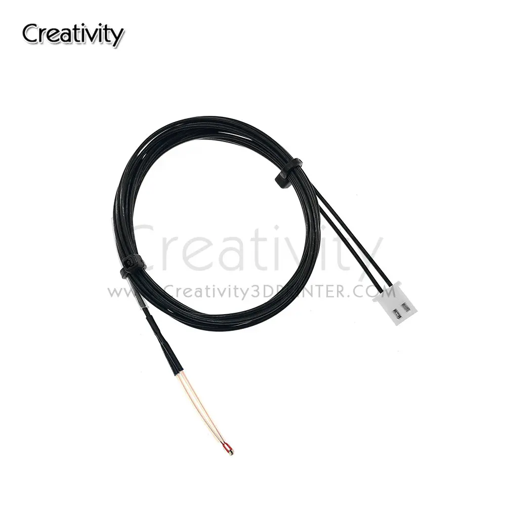 1pcs/lot 100K ohm NTC 3950 Thermistors Sensors with Cable 3D Printers Parts Temperature Part White 1M Line Accessories