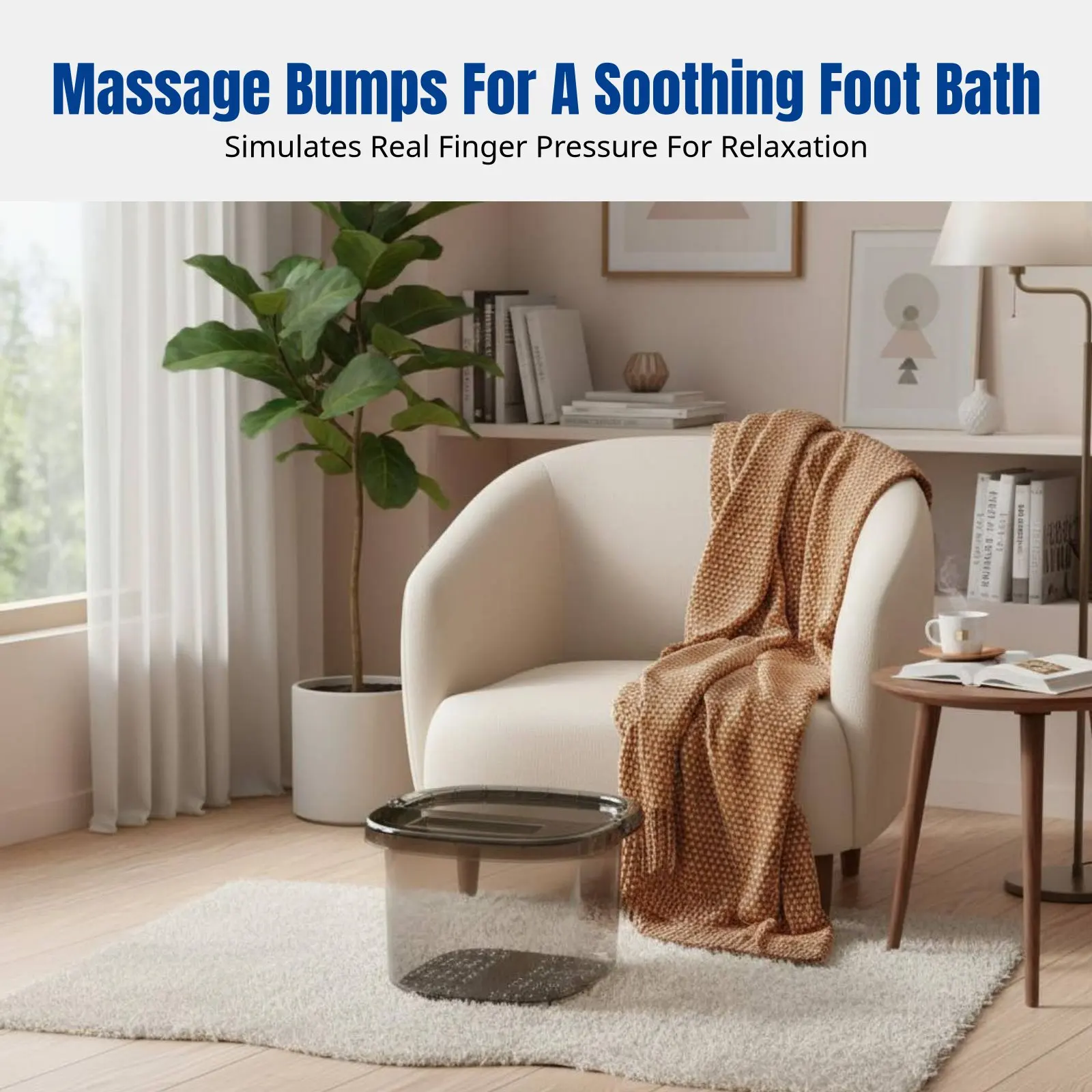 

Домашняя ванночка для ног, глубокая ванна для икроножных мышц, из утолщенного ПЭТ, с массажем, утепленная, с крышкой