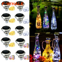 4/6/8Pcs Solar Cork Lights Wine Bottle  Fairy Light Solar String Lights Outdoor Garden Wedding Party Bedroom Home Decoration