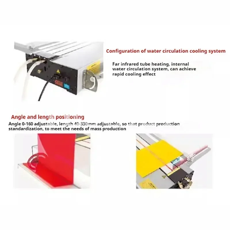Mesin Bending OK akrilik pemosisian sudut, mesin Bending OK akrilik, lembar plastik PVC, mesin Bending OK panas, kotak lampu akrilik ~ 1000W/1500W