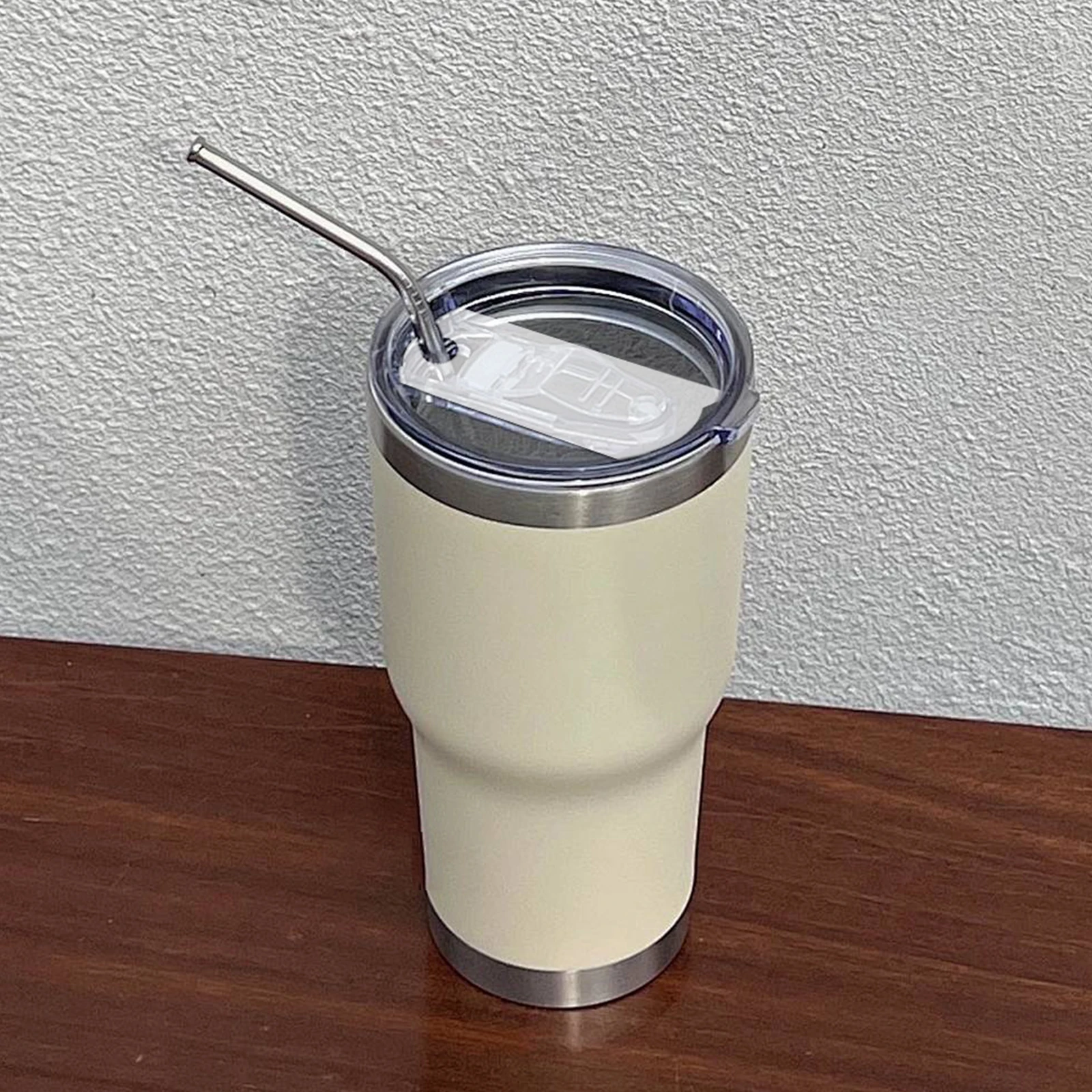 

12Pcs DIY Blank Acrylic Tumbler Name Plate Bottle Lid Decor Creative Design Drinkware Accessory Name Plate for Bottle