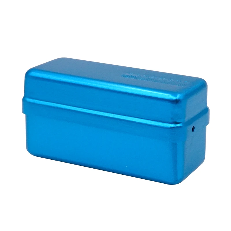 1Pc Aluminum Dental Disinfection Box 72 Holes Endo box Autoclave Sterilizer Case Diamond Burs Holder for Endo Files