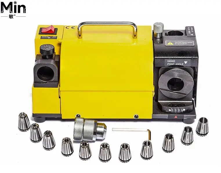 2026 MRCM Drill Bit Sharpener 3-13mm Portable Drill Grinder 95°-135° Angle Sharpening Machine