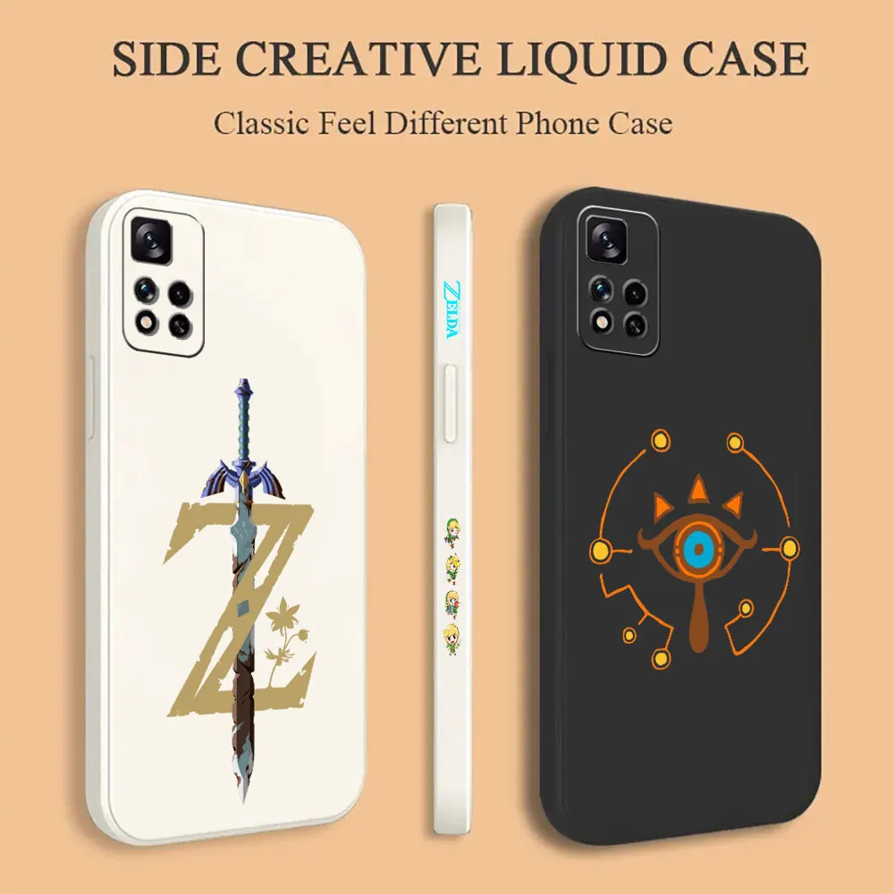 The l-legend Of z-zeldas casing ponsel Xiaomi Redmi Note 13 12 12T 11 11T 11R 11E Pro Plus 10 9 Pro Max 11S 10T 10S 9S sampul cair