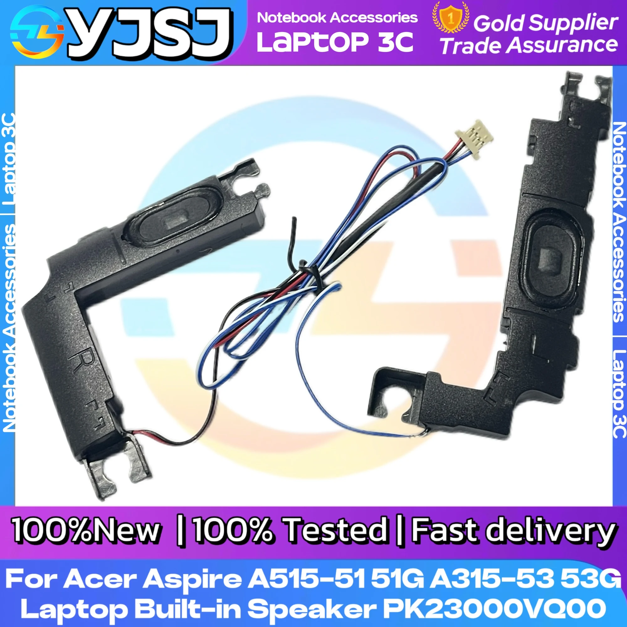 For Acer Aspire A515-51 51G A315-53 53G Laptop Built-in Speaker Left Right Internal Speaker 100% Tested PK23000VQ00