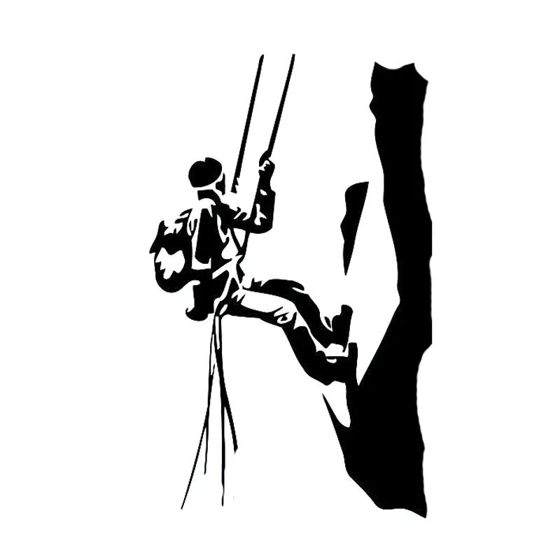 

Car Stickers Fashion Mountaineering Sports PVC Car Decoration Accessories Stickers Waterproof Sunscreen Black/white,17cm*10cm