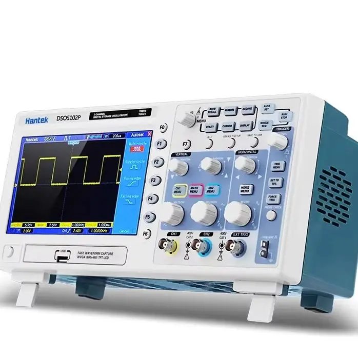

Digital Oscilloscope Portable 100MHz 1GSa/s Dual Channels Record Length 40K USB Osciloscopio Handheld Oscilloscopes DS05102P