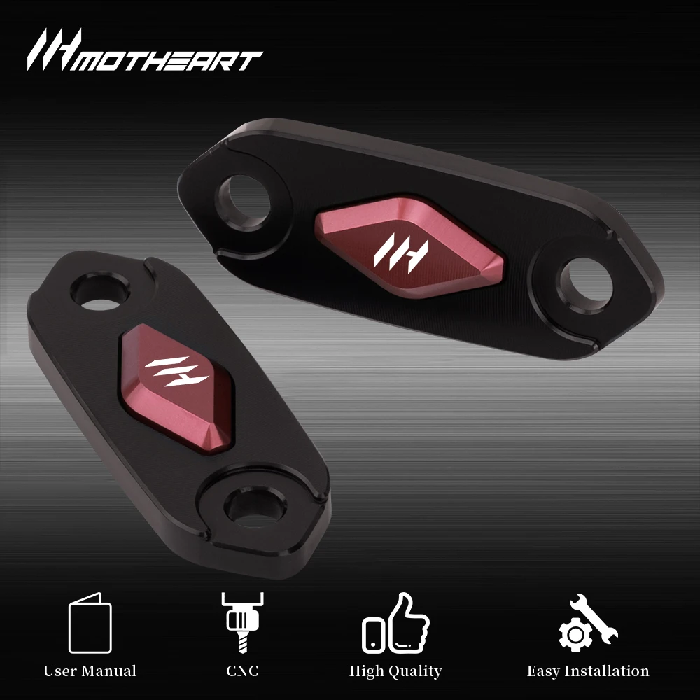 Motorcycle Mirror Block Off Base Plates For Ninja ZX6R ZX4R ZX4RR 650 250 250se CNC Aluminum Mirror Mount Accessories