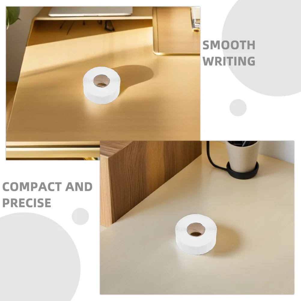 Round White Adhesive Stickers 3mm Small Smooth Writing Surface for Office Classroom Home Labeling and Categorizing