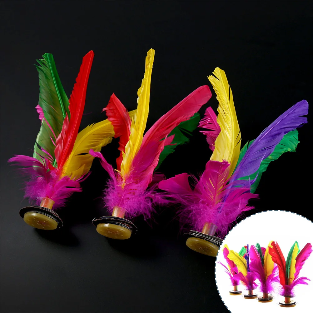 6 pçs peteca crianças brinquedos esportivos crianças brinquedo jianzi jogo pé estudante chinês tradicional