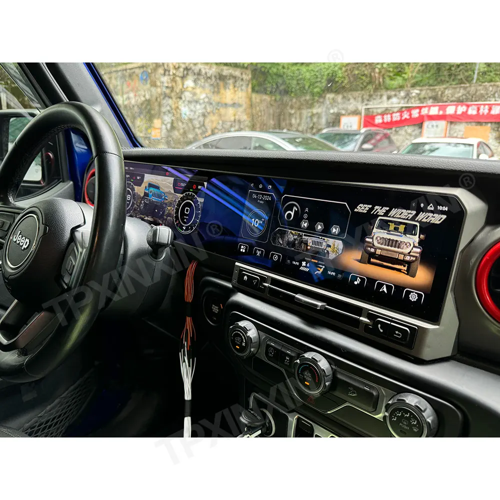 For Jeep Wrangler JL 2018-2023 Gladiator JT 22" Screen Android Car Radio CarPlay Digital Instrument Cluster Dash RHD LHD 8+128GB - view 2
