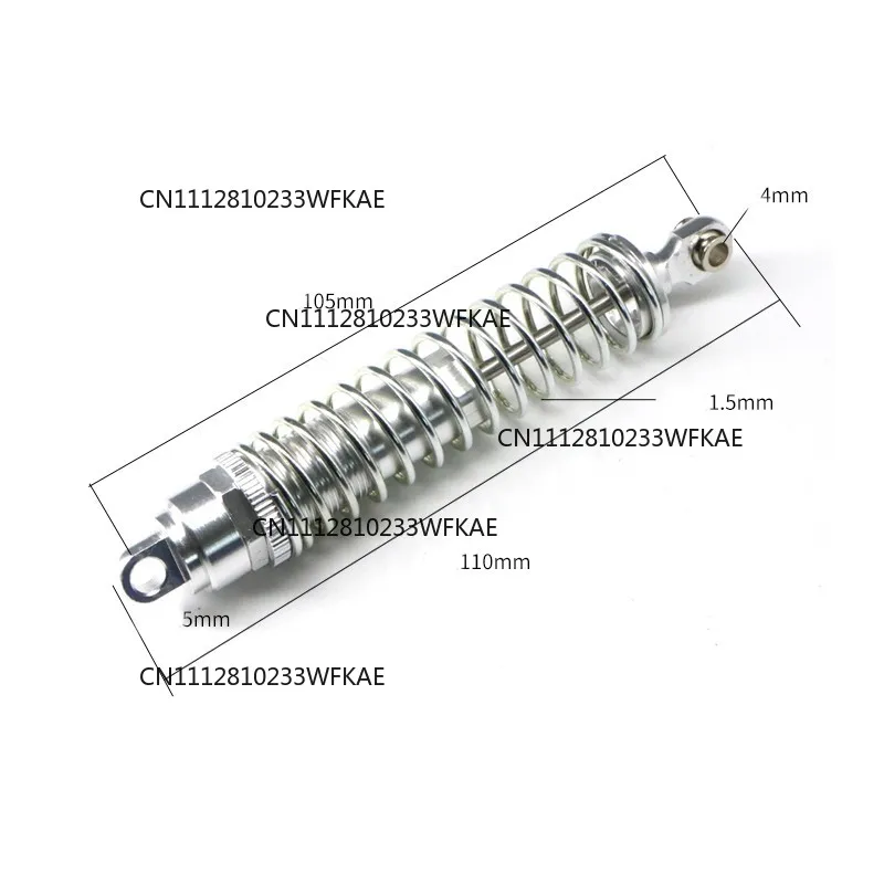 2PCS Shock Absorber 10-60kg Adjustable Metal Shock Damper Independent Suspension for RC Car Chassis