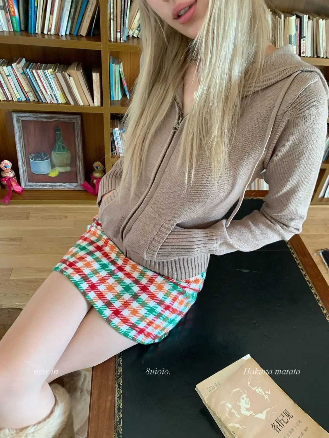 SALIENCY Y2K Plaid Skirts Women Harajuku Low Waist Sexy Mini Skirt Retro Streetwear Casual Lady Slim Skirt Korean Fashion