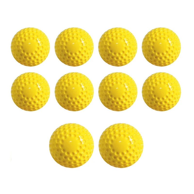 Training Ball 9 Inch Pitching Machine Baseballs For Hand-Eye Coordination, Hitting And Practice 10 Pack