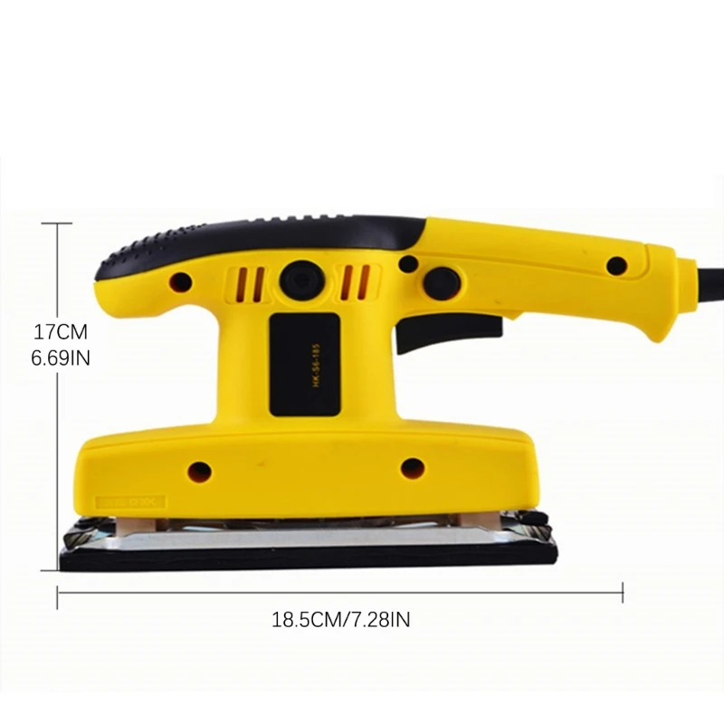 X37E Electric Random Orbital Sander Rectangular Powerful Low Vibrations 11000RPM