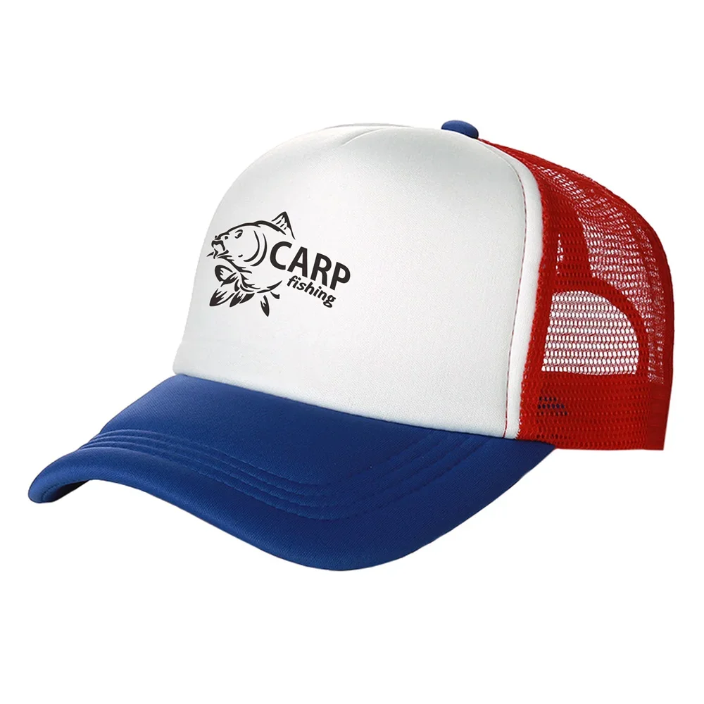 Outdoor-Baseballkappe, lustig bedruckt, Angelkappe, Baseballkappe, coole Sommeruniform, Netzkappe