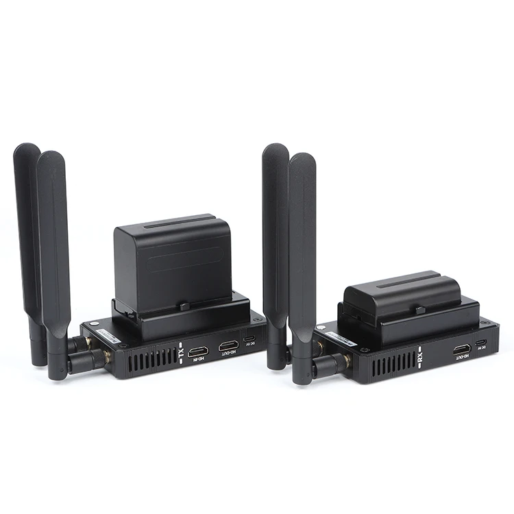 موسع لاسلكي عالي الدقة بطول 200 متر مع بطارية بإبزيم خلفي وجهاز إرسال واستقبال إشارات الفيديو والصوت عالي الدقة #5