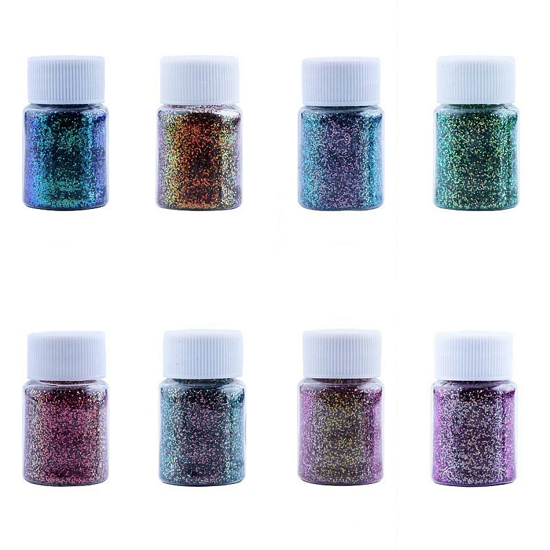 10g/Bottle Chameleon Powder Nail Chrome Pigment DIY Epoxy Resin Mold Dye Nail Art Glitter Dust Manicure DIY Mica Powder Pigments