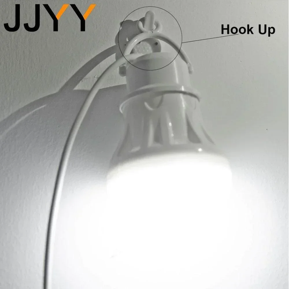 JJYY 100/240CM bombilla USB LED luz de Camping portátil Mini bombilla 5V luz de libro de energía con botón de interruptor