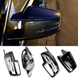 Side Mirror Cap Covers For Mercedes Benz W176 W246 W212 W204 C117 X156 X204 W221 C218 A B C E S CLA GLA GLK Class Black Replace