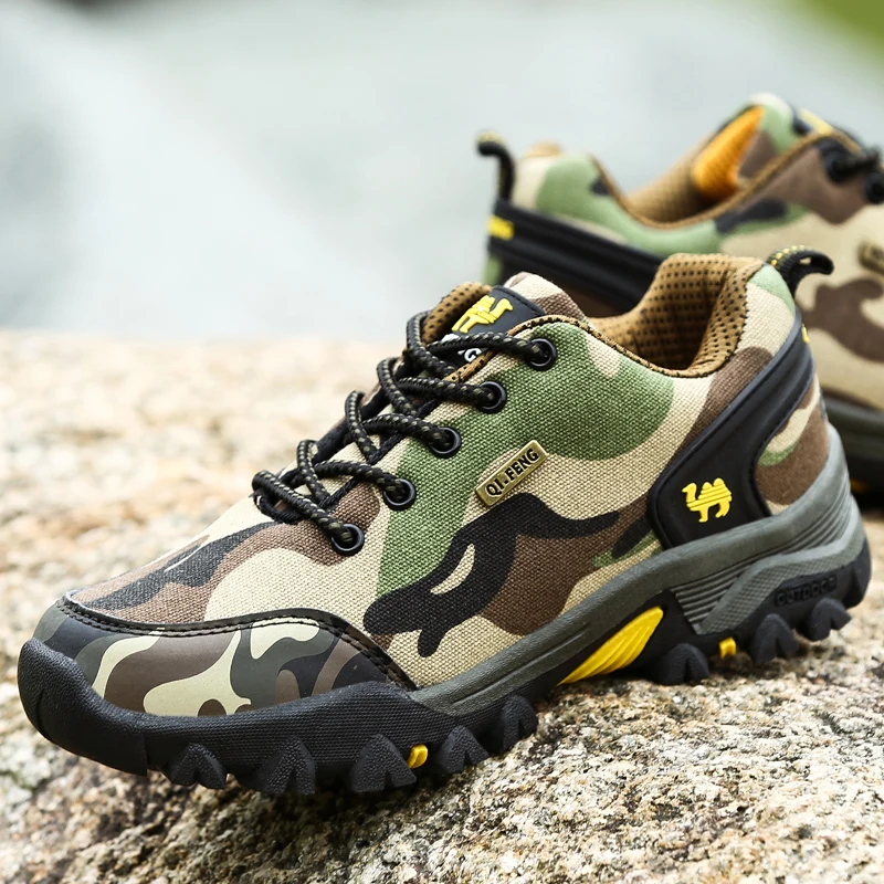 2025 zapatos de senderismo al aire libre calzado de verano pareja hombres mujeres zapatos para correr de montaña zapatos de camuflaje de invierno niños Atacs Camo montaña