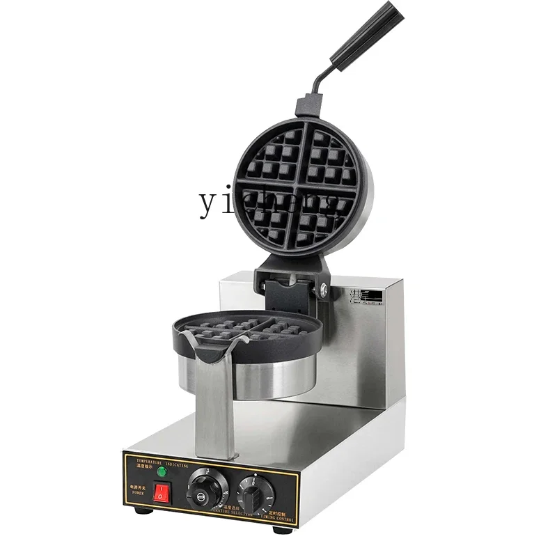 

Double-Head Waffle Baker Large Checkered Cake Electromechanical Thermal Turnover Maan Coffee English Muffin Machine