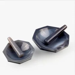 Natural Agate Mortar and Pestle for Chemistry Laboratory Grinding Iner Diameter 30mm To 180mm Labware