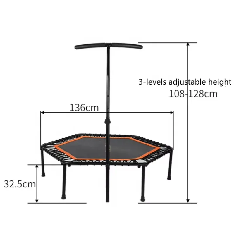 

In Stock Hot Sale Trampoline Outdoor Use Child Trampoline Entertainment Mini Trampoline