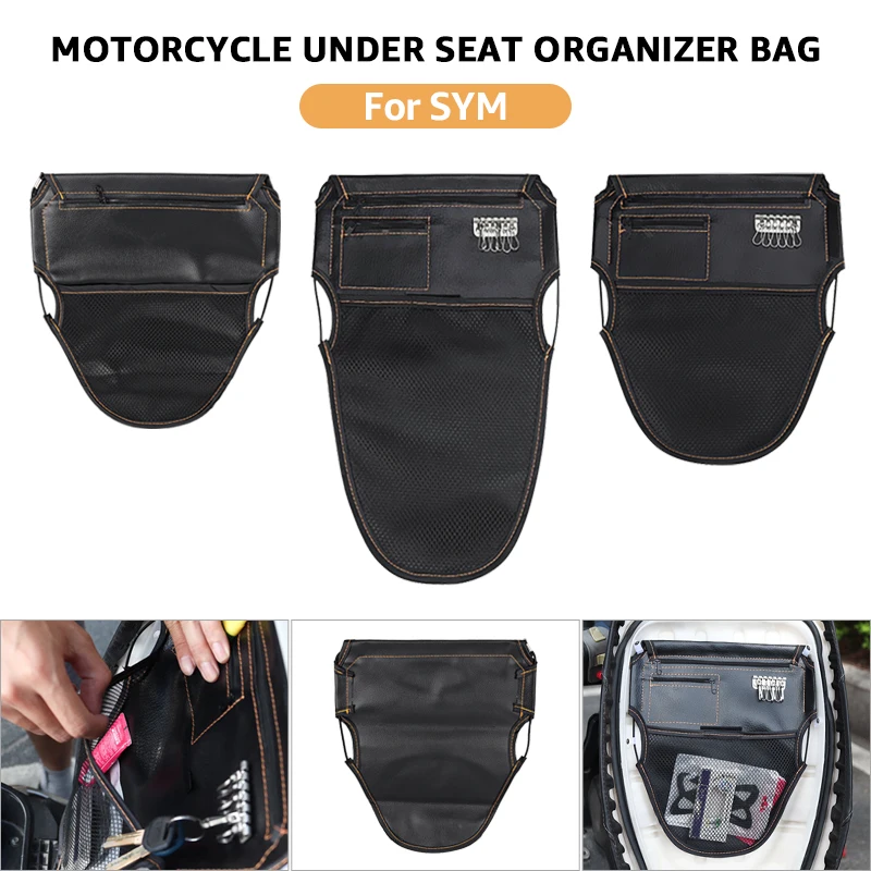 

Motorcyle Under Seat Storage Bag Rear Seat Bag For SYM JET-X 125 150 X125 X150 JET 14 50 Motorcycle Seat Bucket Sundries Bag