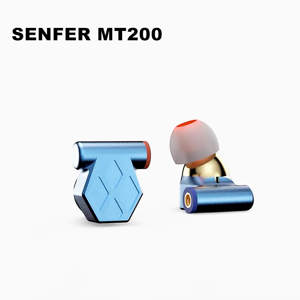 SENFER MT200 Titanium Plated Diaphragm Dynamic In Ear Earphones Audiophile IEMs Headphones Earplugs Detachable MMCX