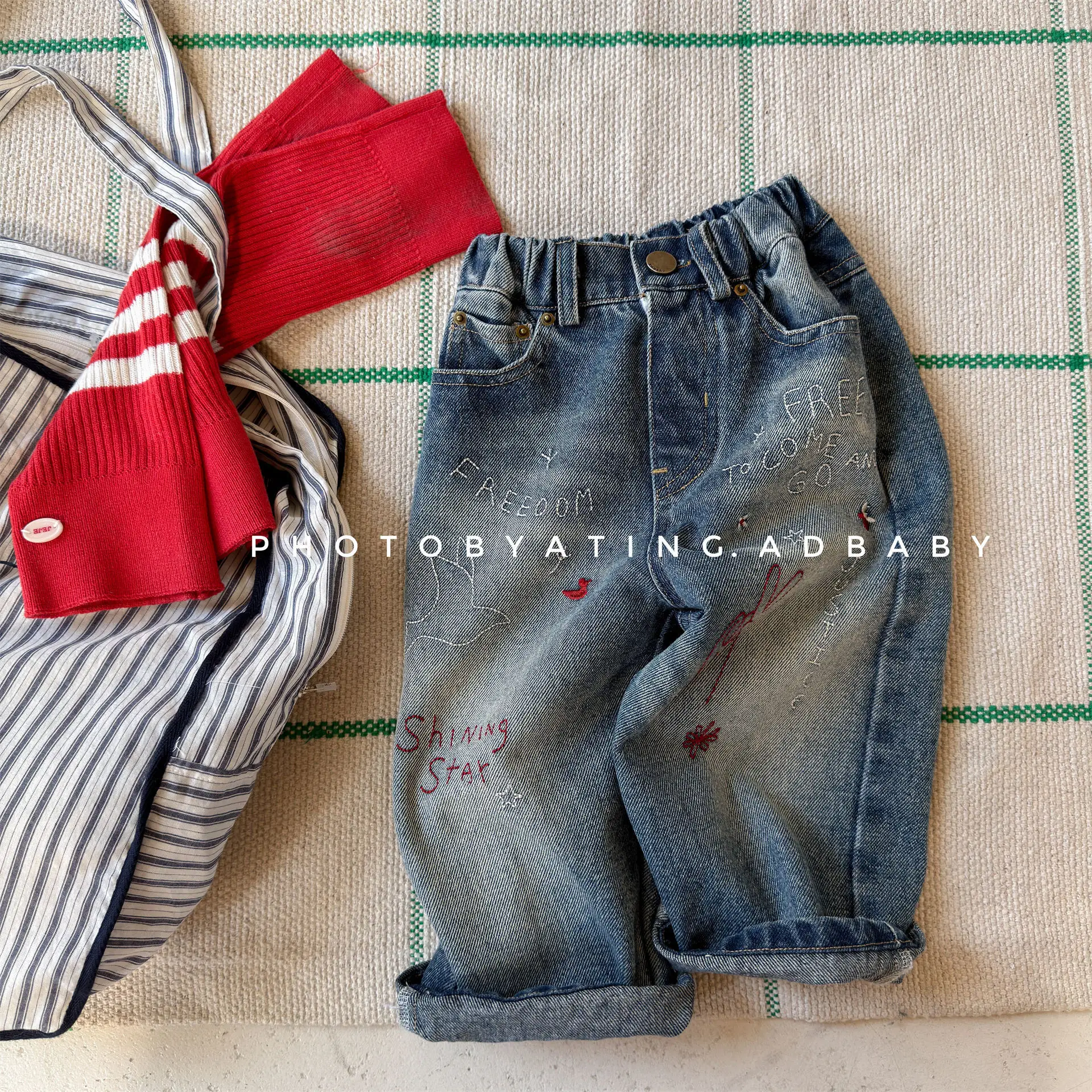 2026 Autumn New Girls Loose Jeans Fashion children Harem Pants Baby Trousers Kids Casual Denim Pants Toddler Clothes 2