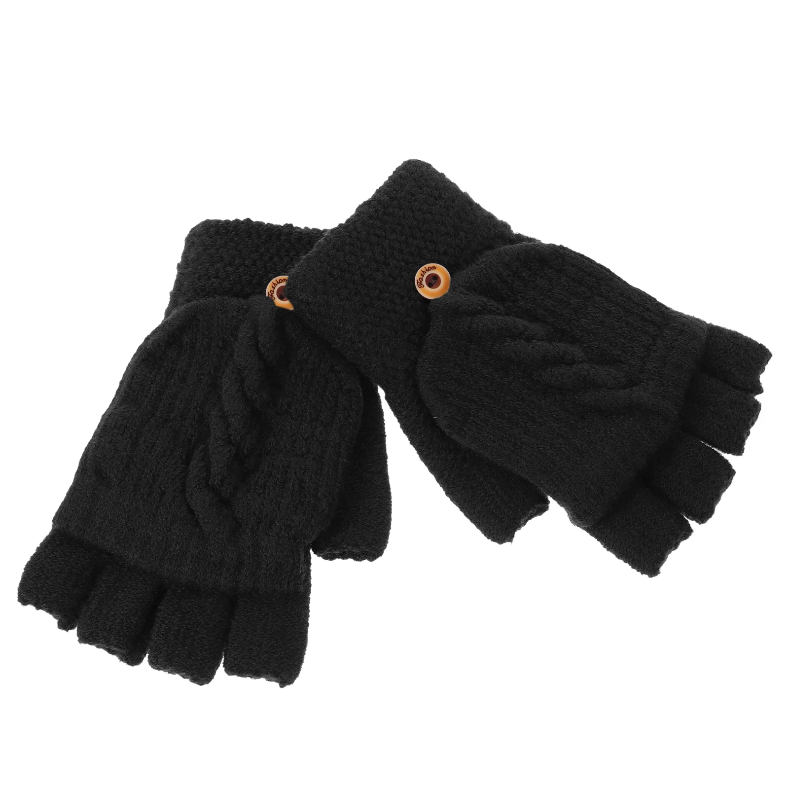 

Thermal Knitted Gloves for Kids Fingerless Women Running Convertible Warm Cold Weather Cashmere Mittens Baby