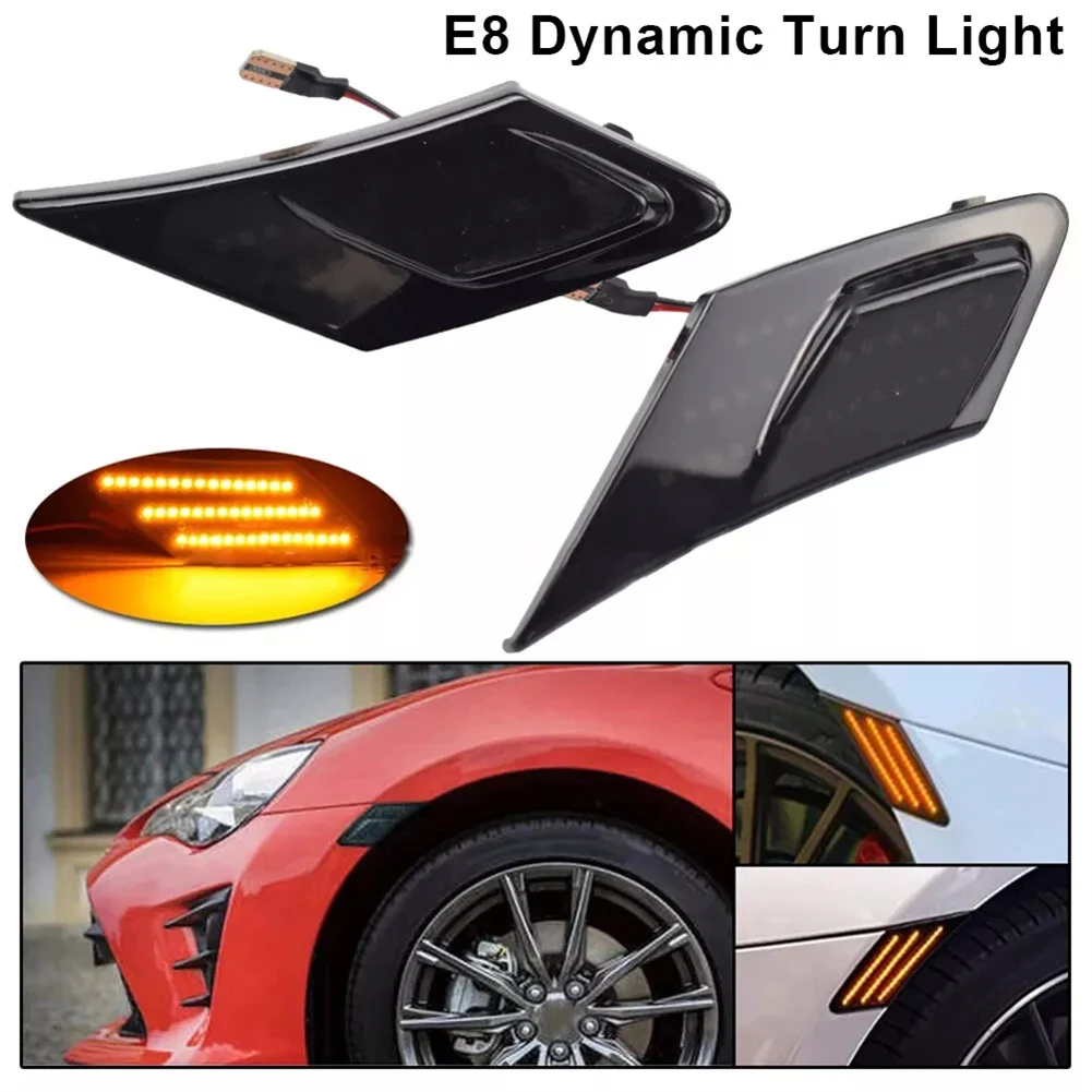 Smoke LED Side Marker Light for Scion FR S 2013 2016 For BRZ 2013 2019 For Toyota 86 2017 and Up Front Bumper Light