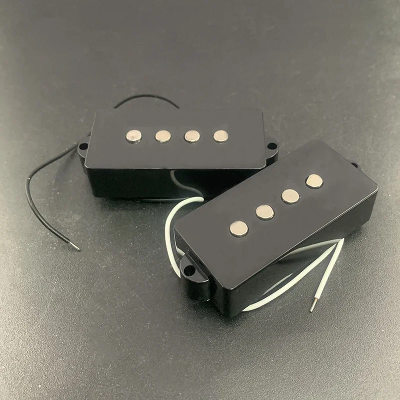 

[Pickup DIY Kits] 1 Set Alnico 5 PB Bass Pickup Kits- Fiber Bobbin/Alnico V Pole Piece/Waxed Cloth Cable Pickup Kits for PB Bass