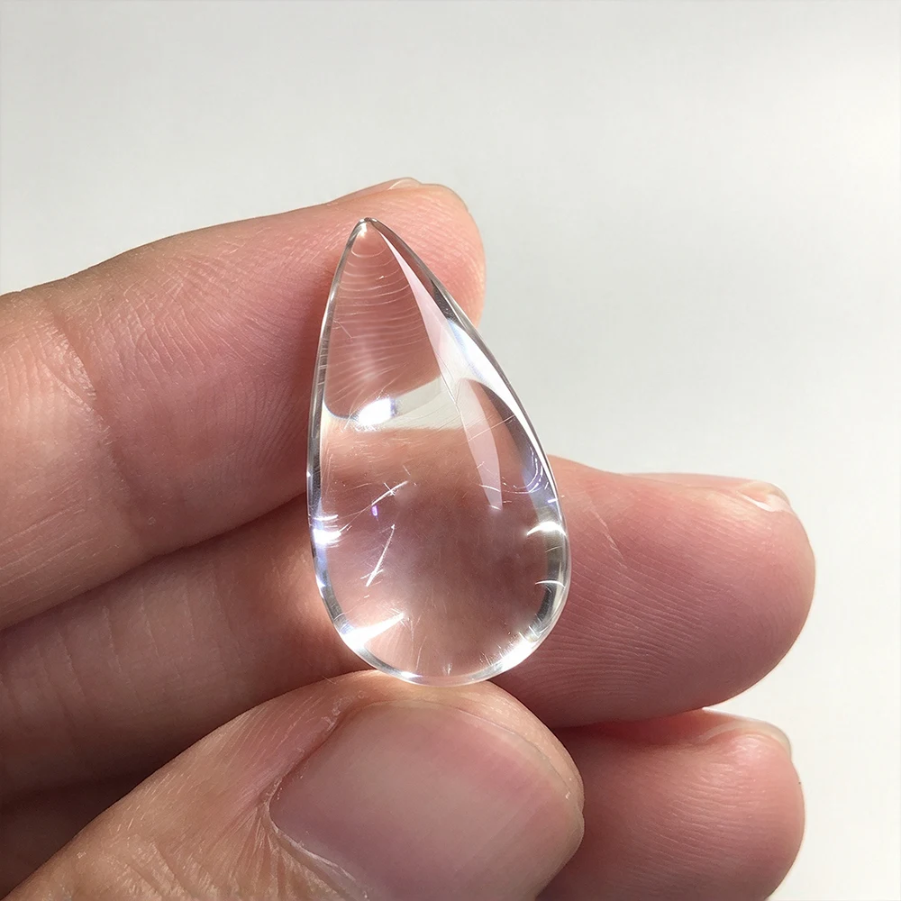 Natural Stones Crystals Clear Quartz Crystal Teardrop Carvings Quartz Stone Gemstones Home Decor Minerals Decoration DIY Crafts