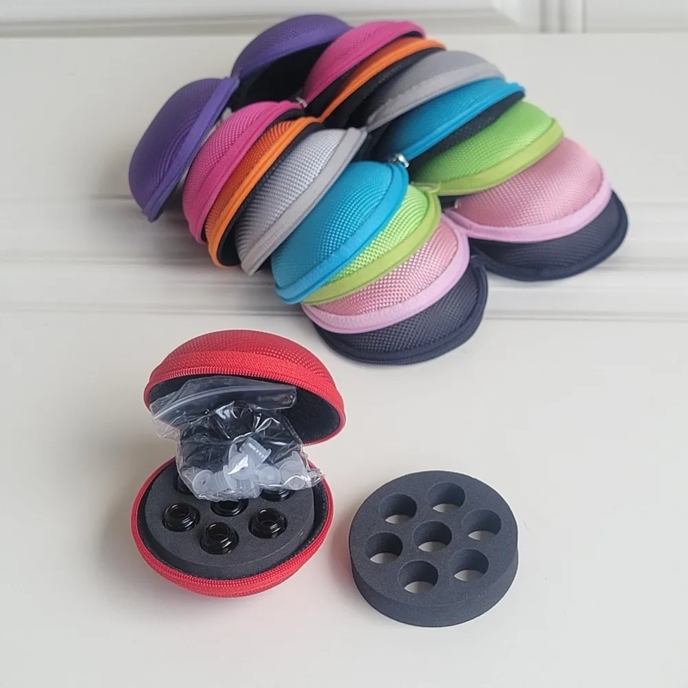EVA Foam Insert Essential Oil Storage Bag Portable Polyester Roller Bottle Carrying Case Multi Slot Interior Essential Oil Case