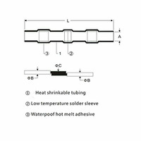 Reliable White Solder Seal Sleeve Heat Shrink Butt Connectors 100Pcs Waterproof and Dependable for Wire Connections