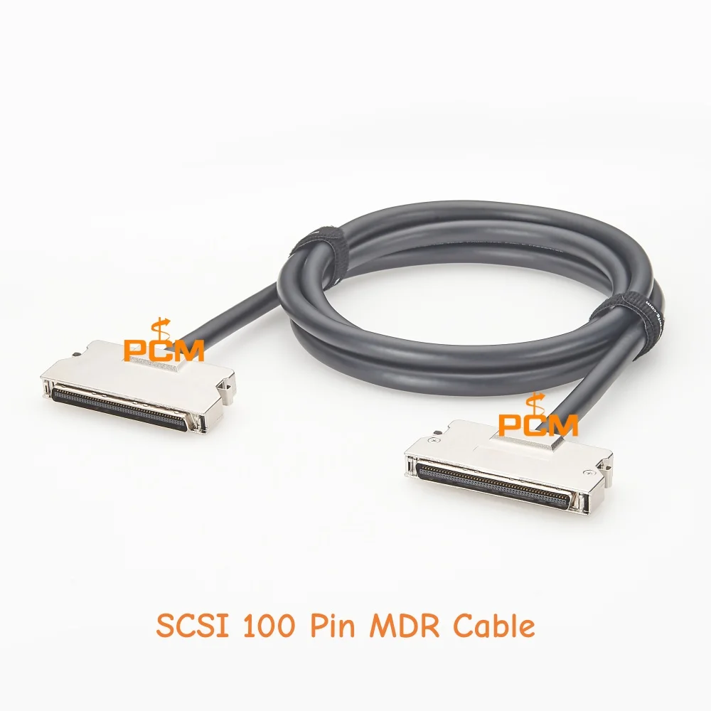100 Pin MDR SCSI Cable Assembly High Speed Shielded Data Cable for Industrial Automation and Machine Vision