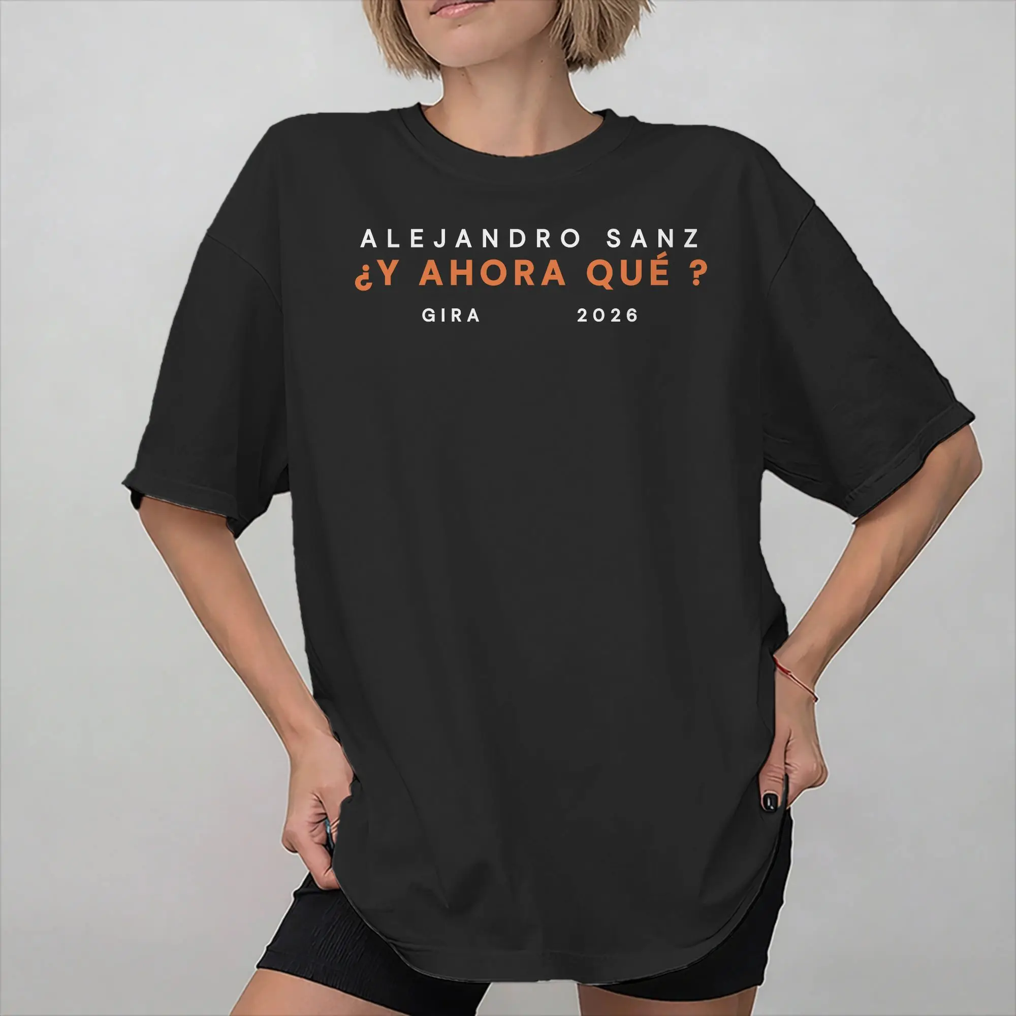 Alejandro Sanz 2026 Concert Printed T Shirts for Men Women  100% Cotton  Tee Shirt Clothes